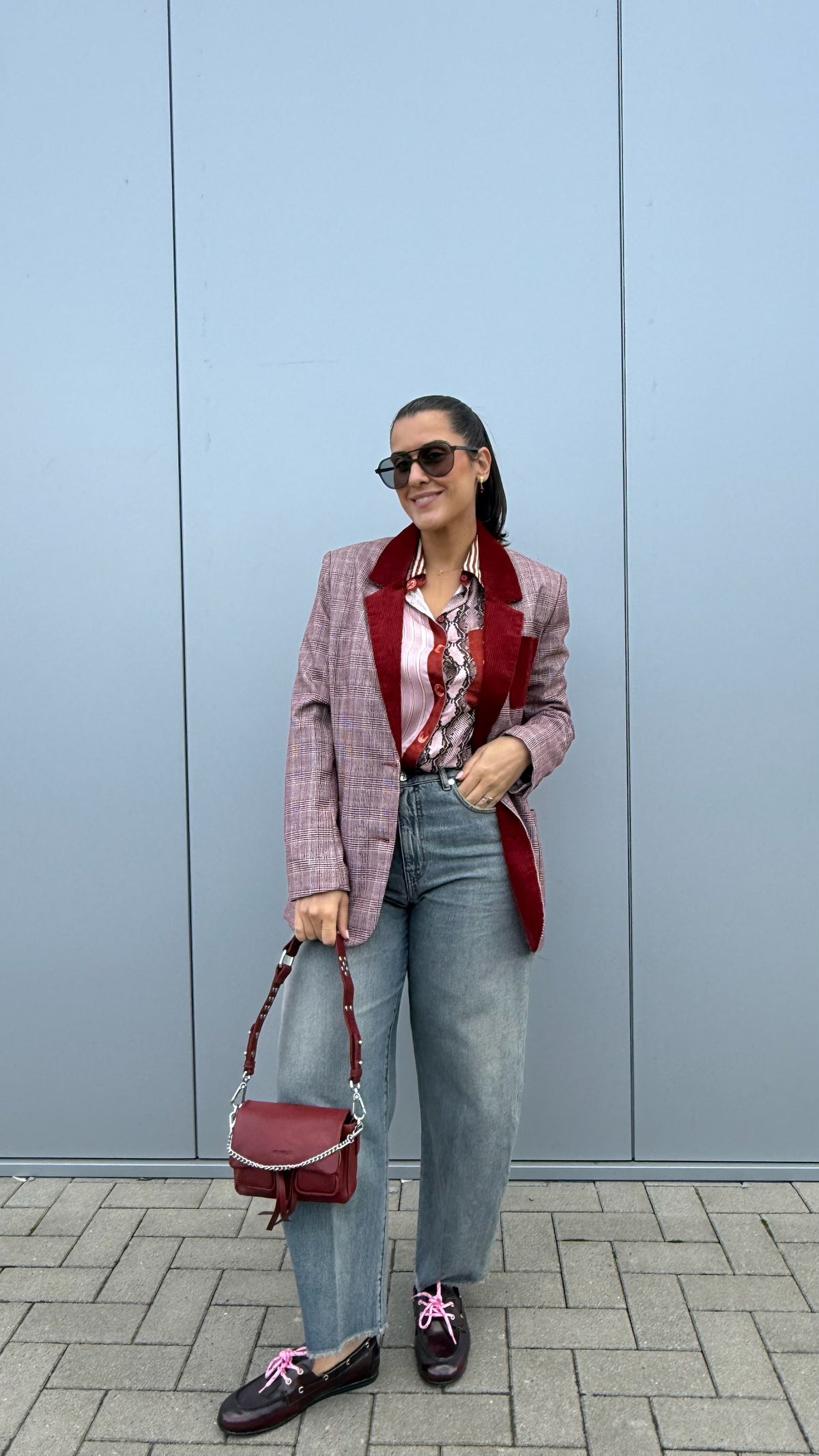 ME369 Veste Tatum Classique à Carreaux - Rouge