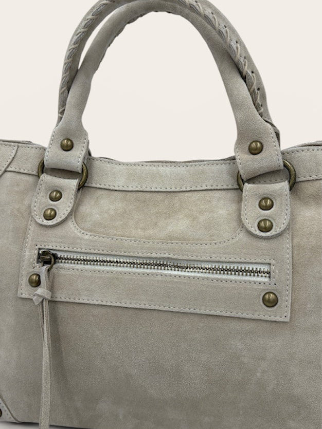 GAGA Sac - Daim Crème/Ecru