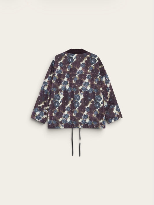 BAUM Bomber Boline - Fleurs Violet/Bleu