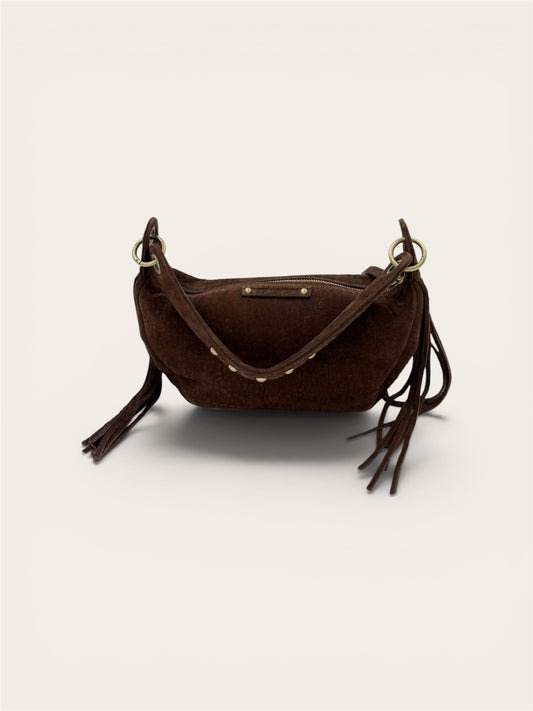 VIRGINIE DARLING Mini Zoé - Folk Nubuck Bullé Bois