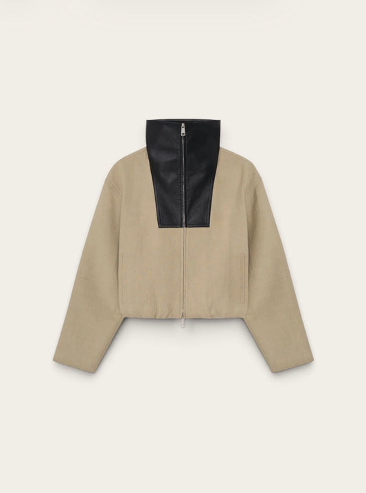 NANUSHKA Veste Alonza - Stone/Black