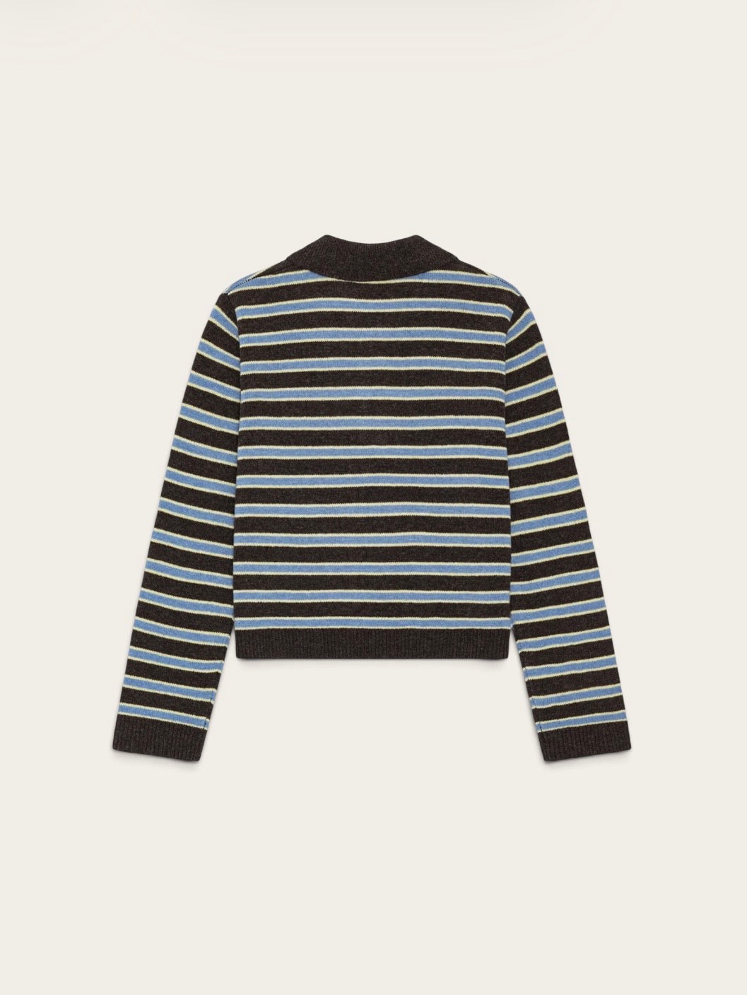 BAUM Polo Cori - Ligné Bleu et Brun