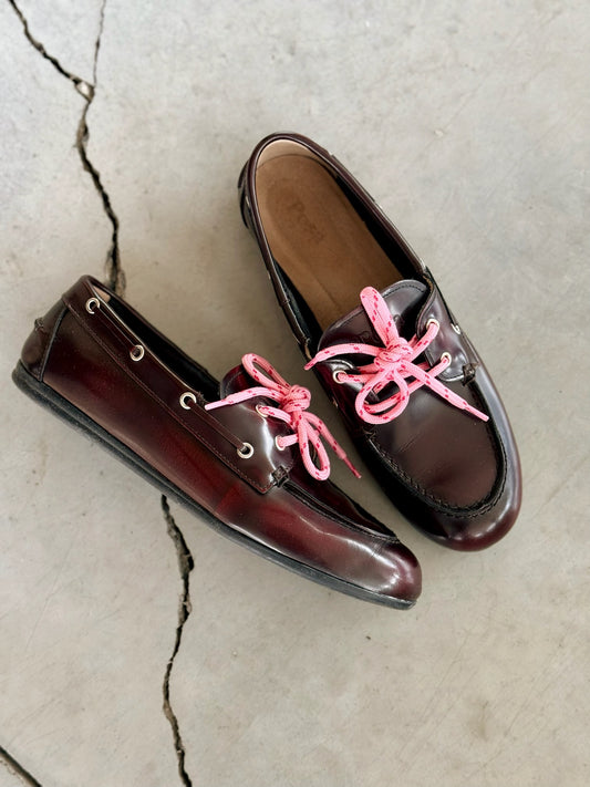 POSA Mocassins en cuir - Bordeaux