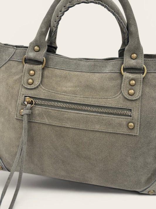 GAGA Sac - Daim Kaki Clair