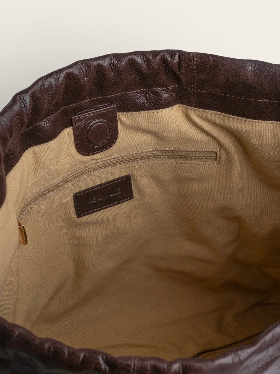NEUVILLE Bag Elliot - Chocolate Gold