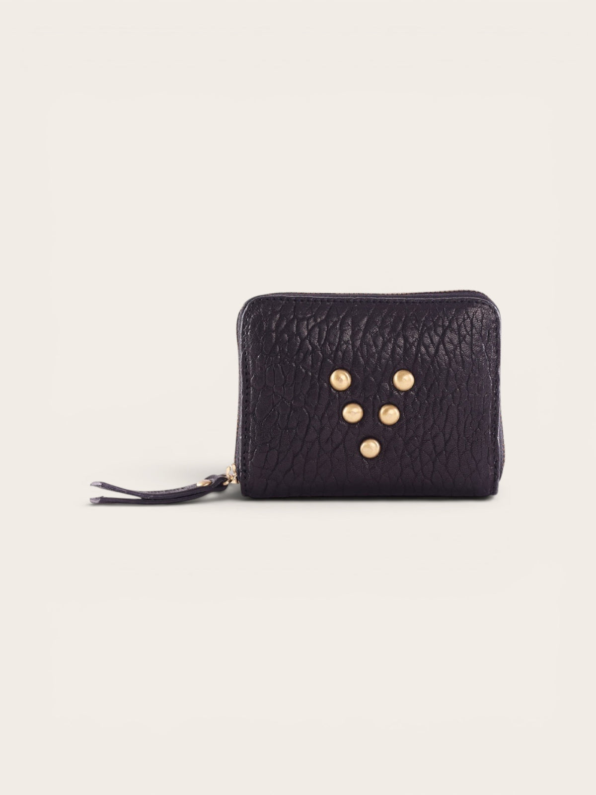 VIRGINIE DARLING Nano Wallet Darling - Bubble Black Leather