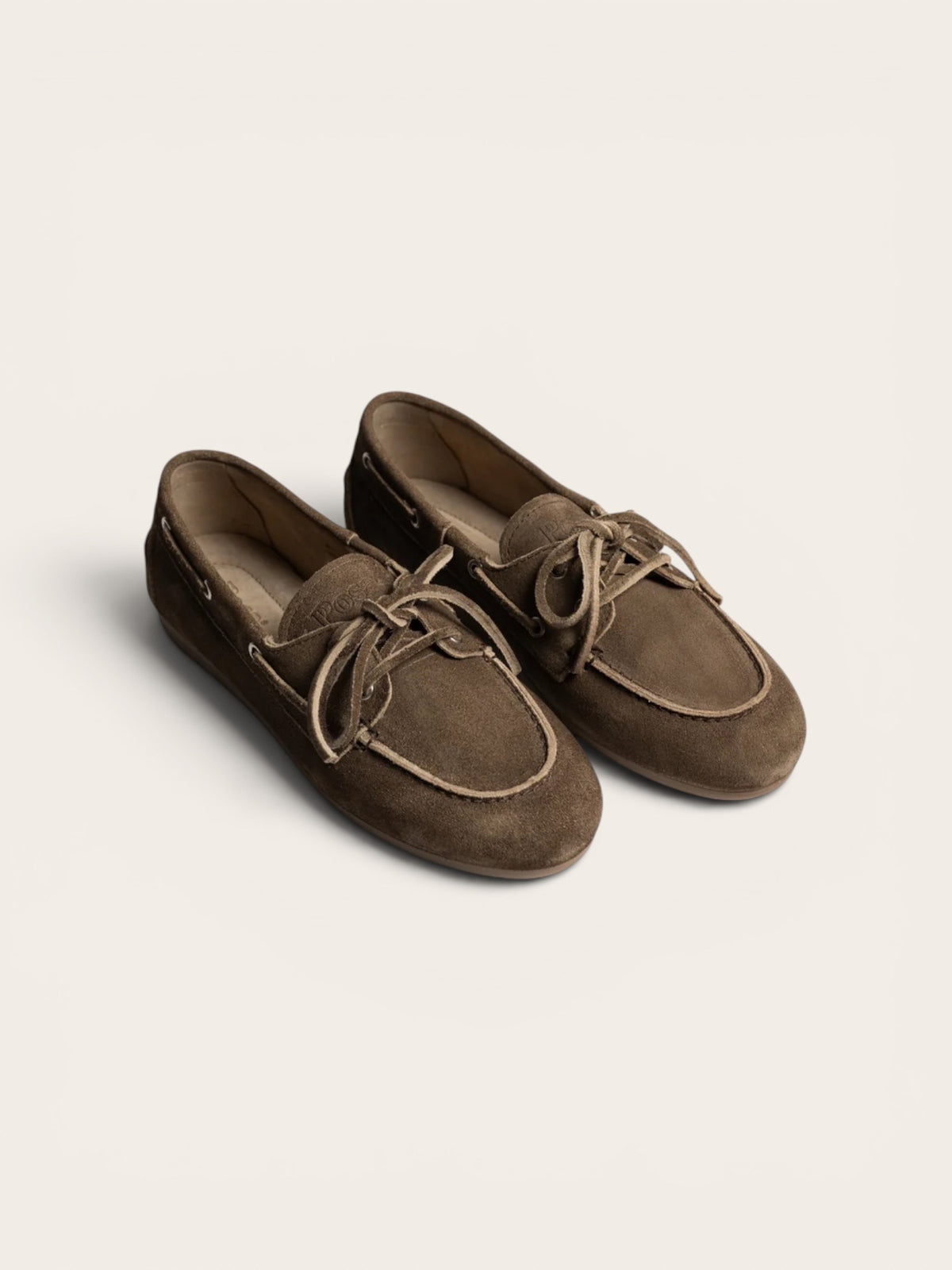 POSA Mocassins Daim Brossé - Brun foncé