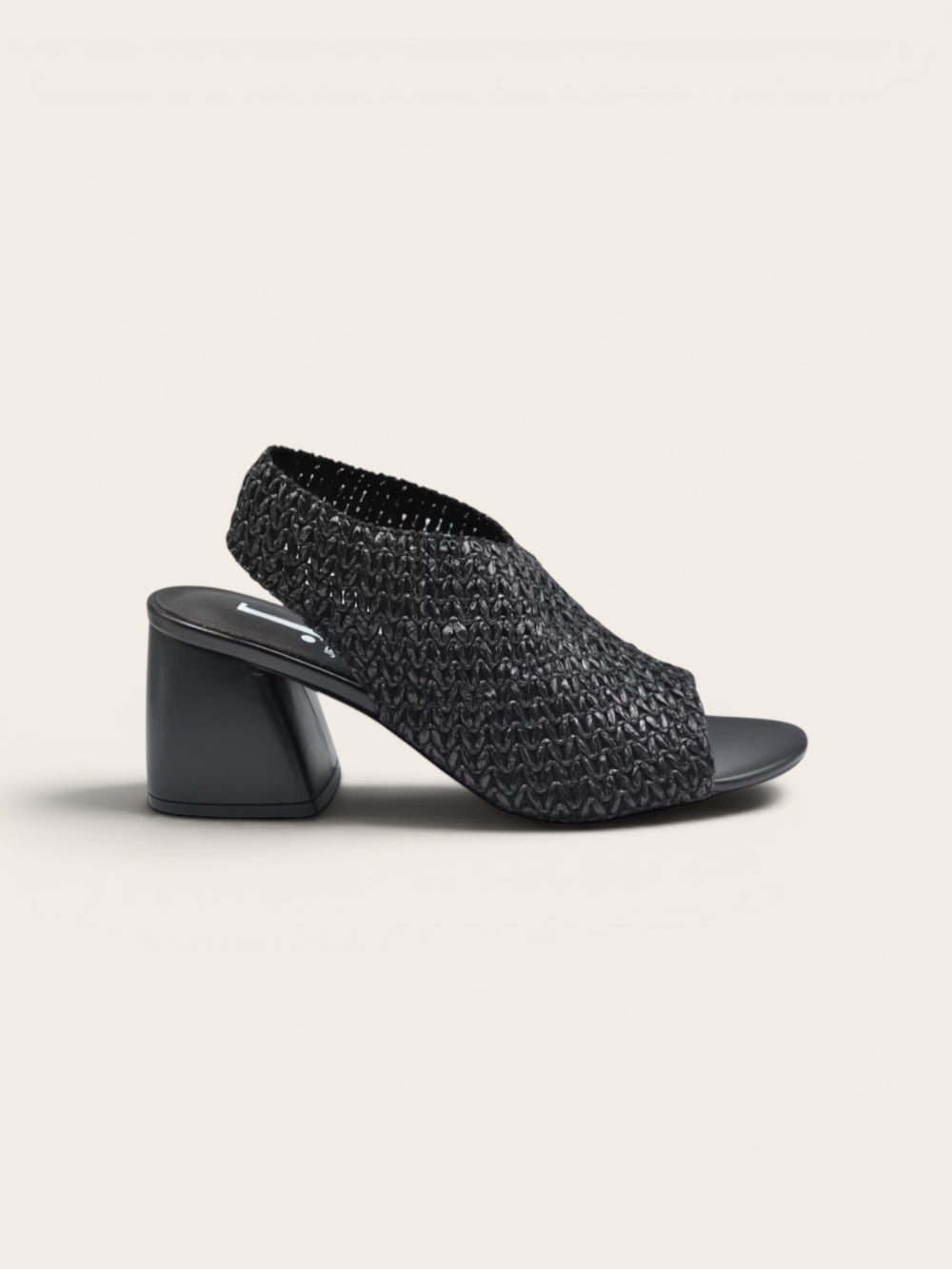 JEANNOT Heels AJ625A - Rafia Nero