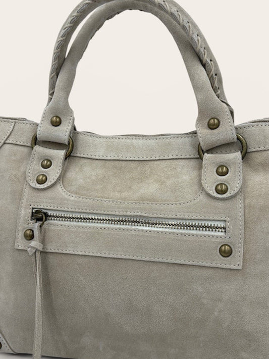GAGA Sac - Daim Crème/Ecru