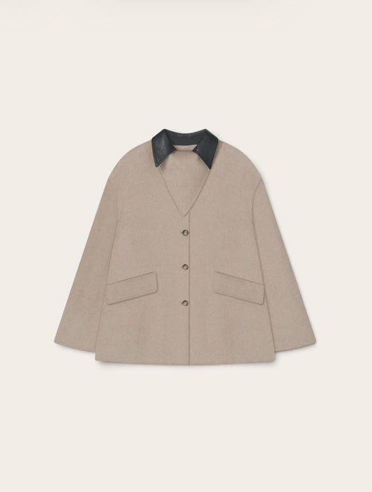 Nanushka Manteau Jada - Pierre/Noir