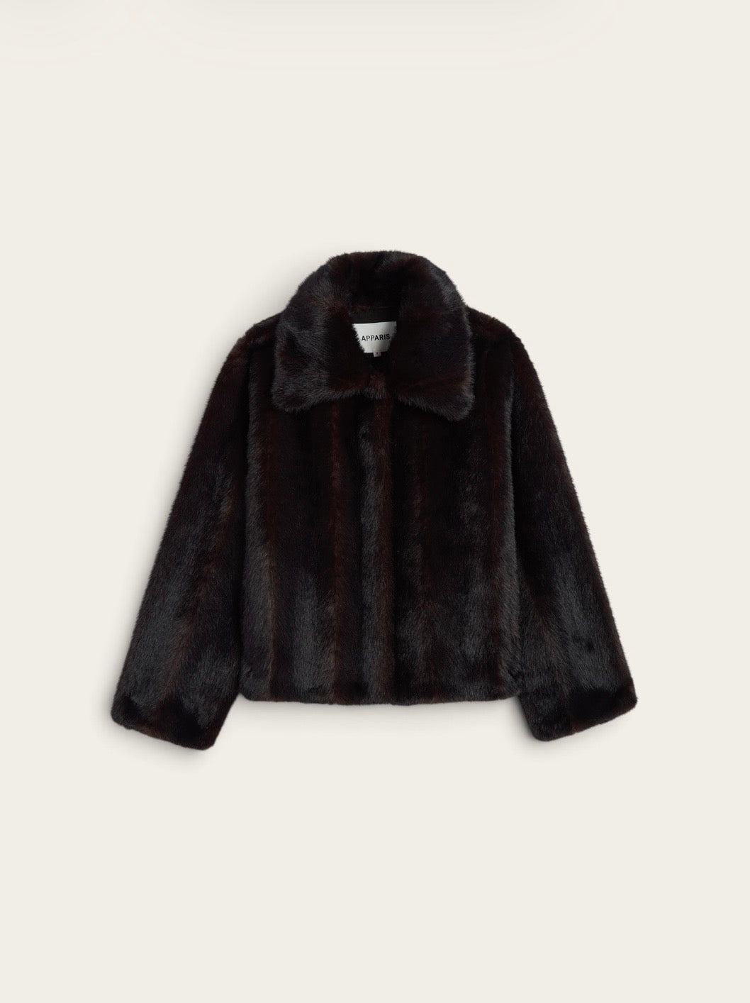 APPARIS Veste Fourrure Elis Shaved Mink - Noir
