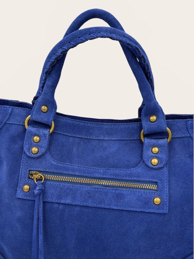 GAGA Sac - Daim Bleu Electrique