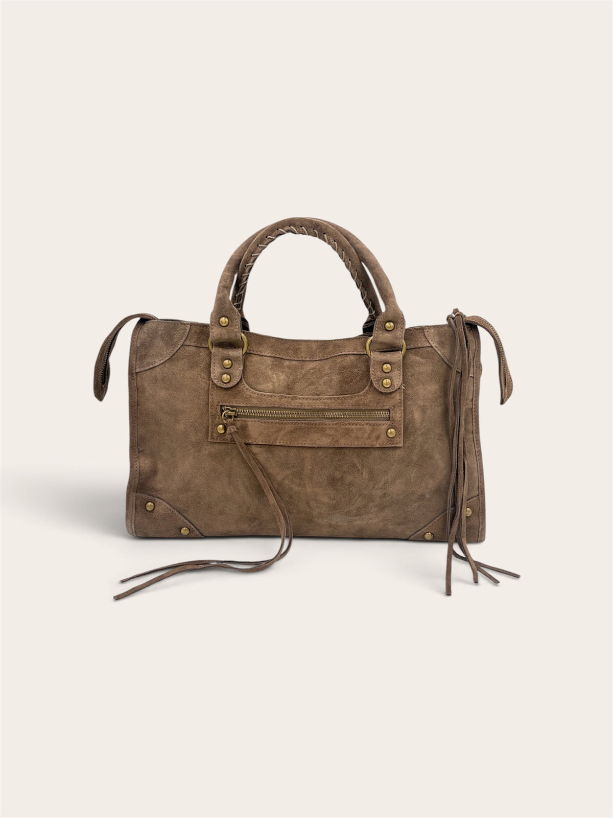 GAGA Sac - Daim Taupe Foncé