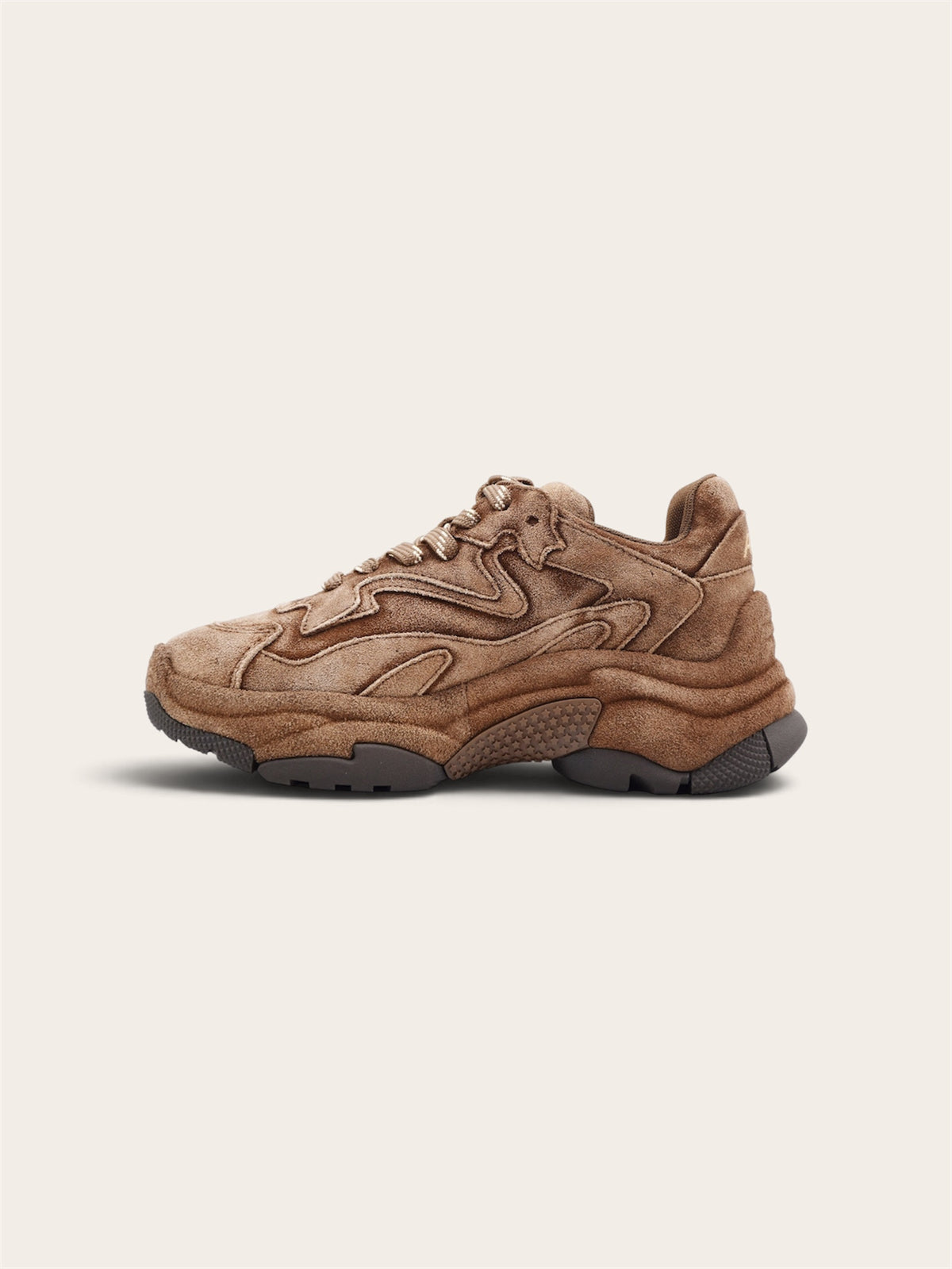 ASH Basket Addict - Cuir Daim Camel