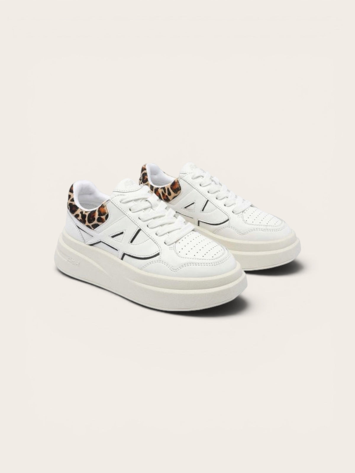 ASH Basket Icone - White/Black/Biscuit