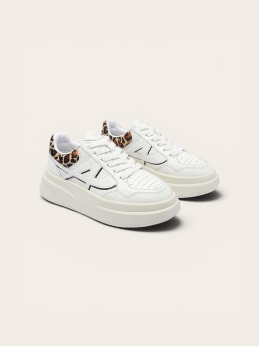 ASH Basket Icone - White/Black/Biscuit