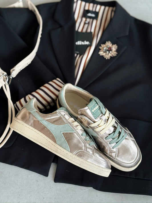 DIADORA Basket Prestige Metal Used - Beige Sesame