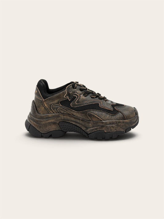 ASH Basket Addict - Cuir Black/Beige
