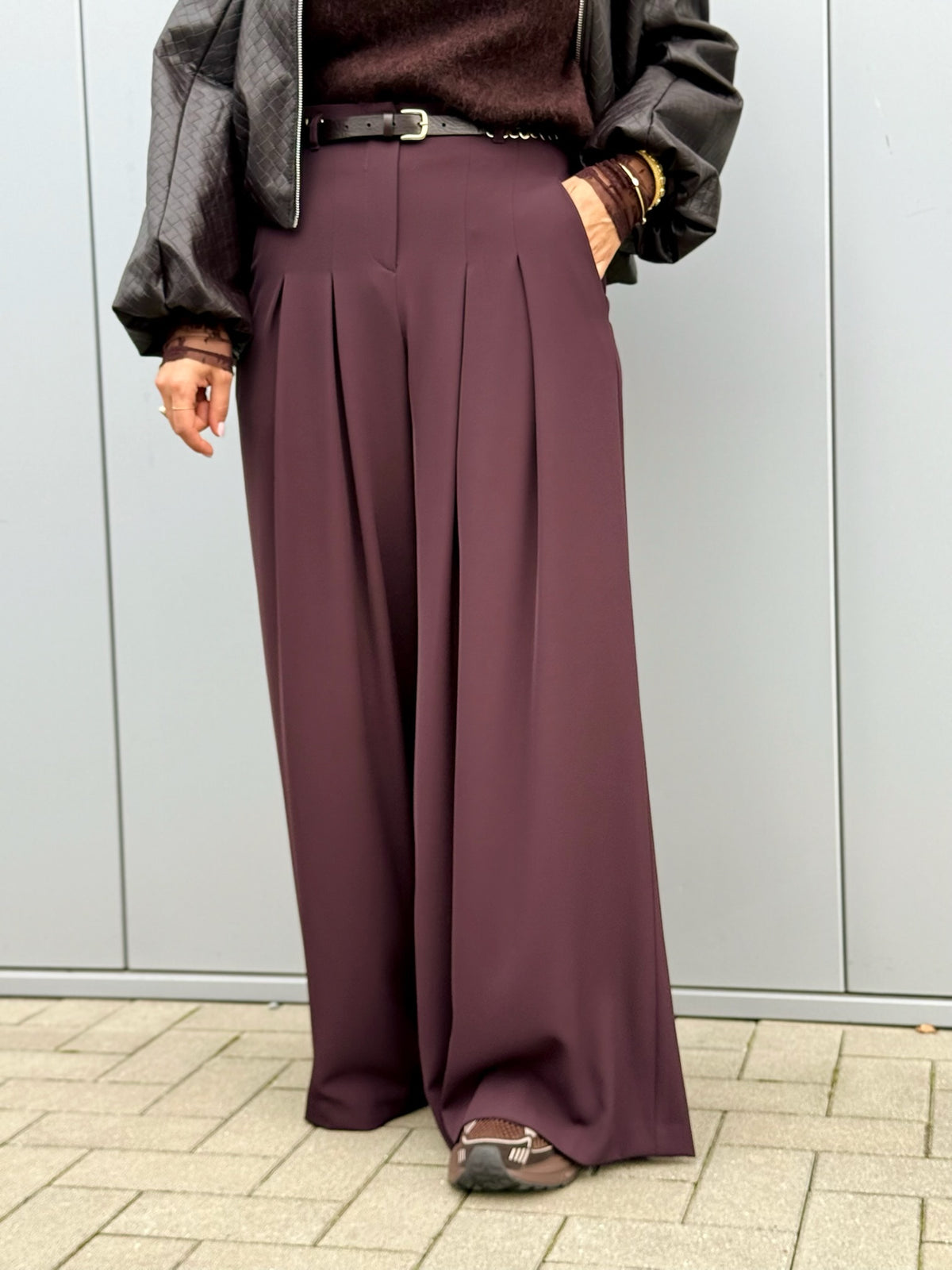 IMPERIAL Pantalon P3ZQMHX - Plum Noir