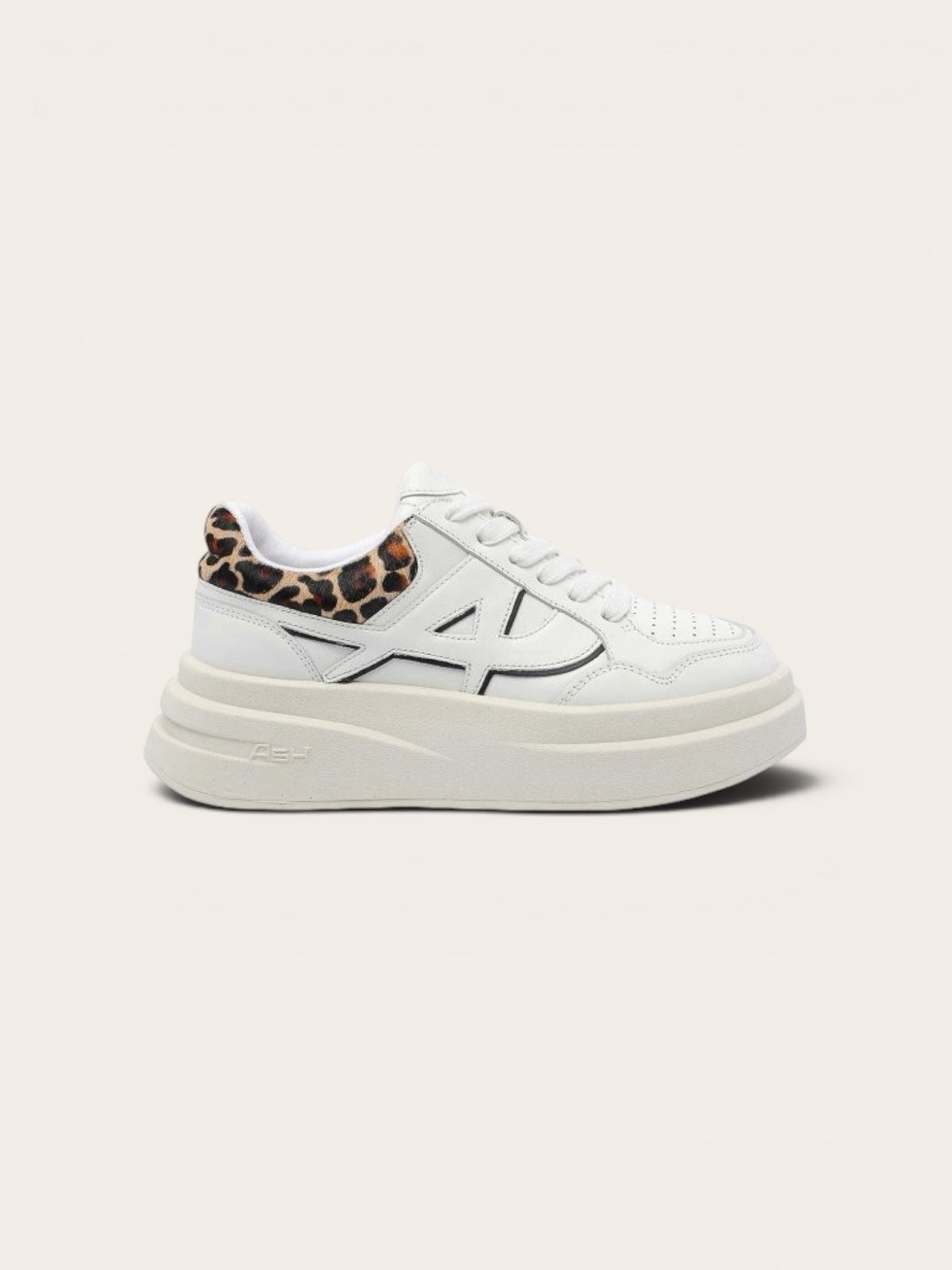 ASH Basket Icone - White/Black/Biscuit