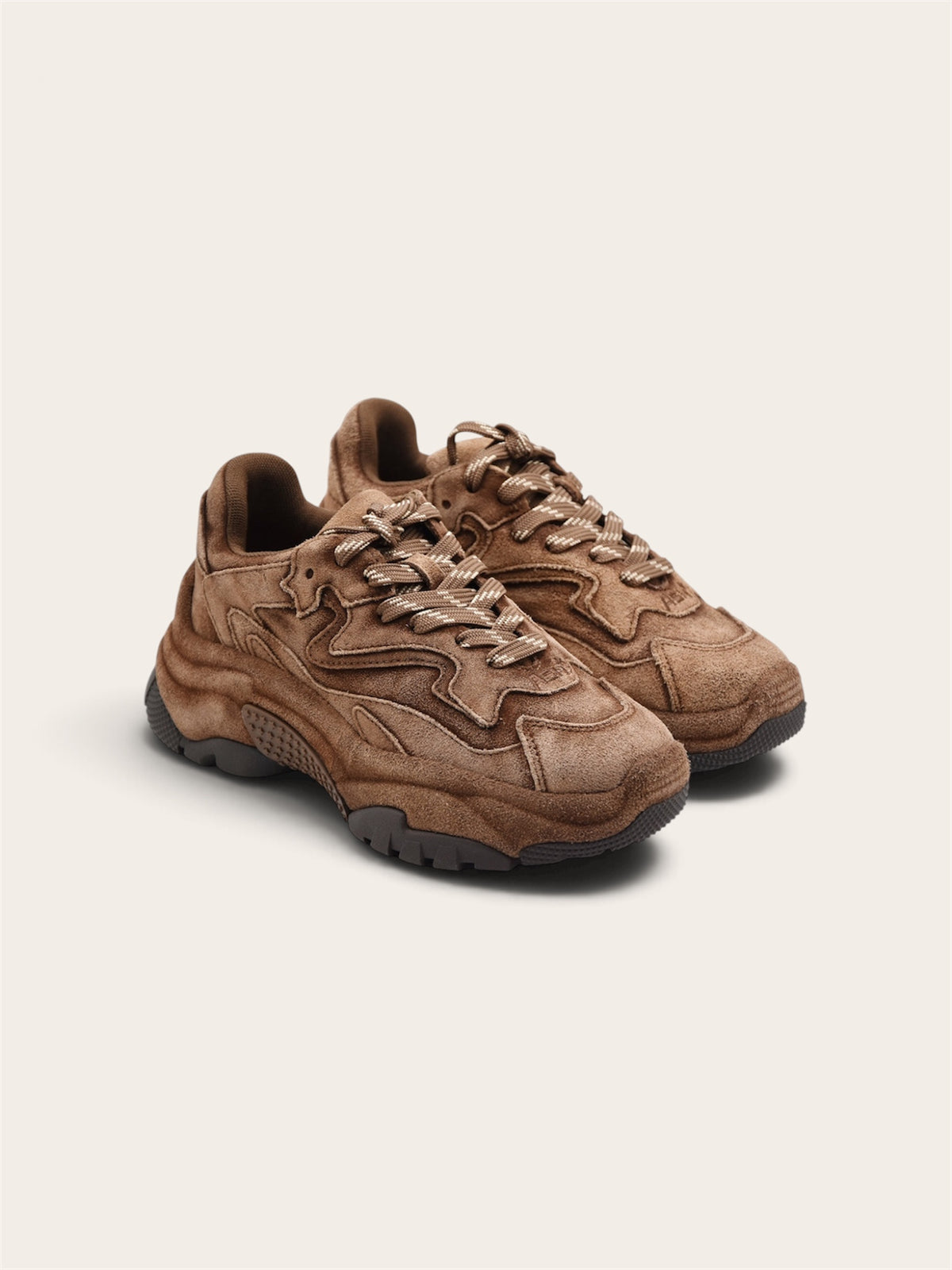 ASH Basket Addict - Cuir Daim Camel