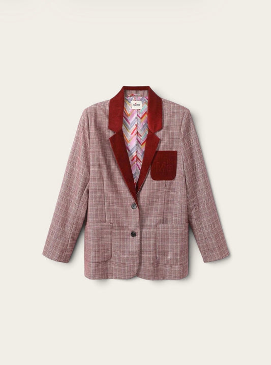 ME369 Veste Tatum Classique à Carreaux - Rouge
