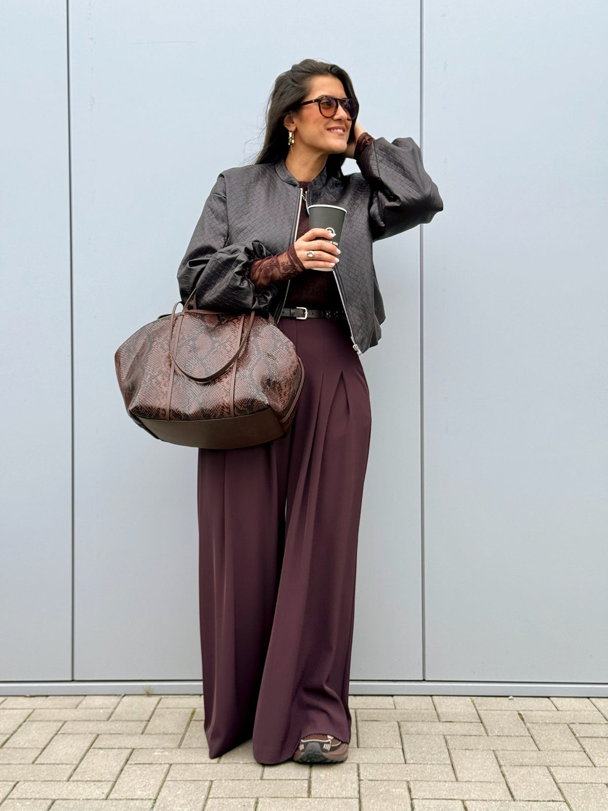 IMPERIAL Pantalon P3ZQMHX - Plum Noir