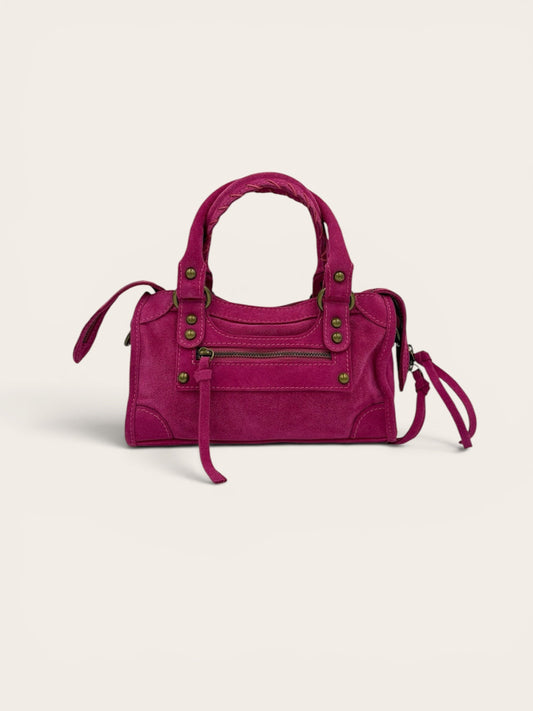 GAGA Mini Sac - Daim Rose Fuschia