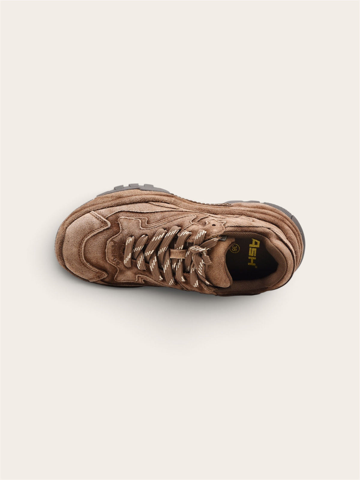 ASH Basket Addict - Cuir Daim Camel