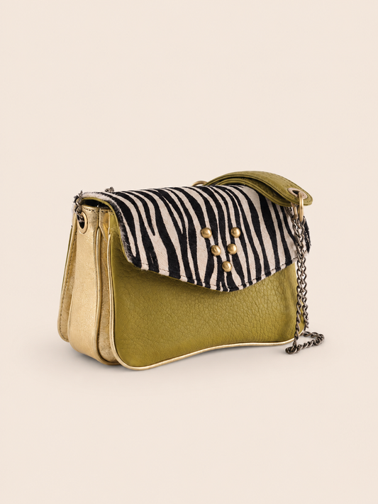 VIRGINIE DARLING Mini Chacha - Lime / Pony Zèbre