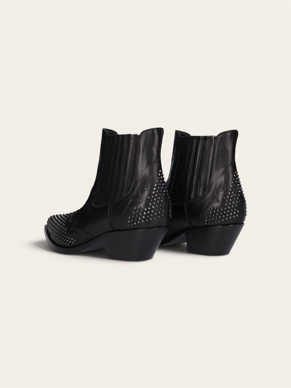 LAURA BELLARIVA Bottes 9706R-20  - Vitello Noire Strass