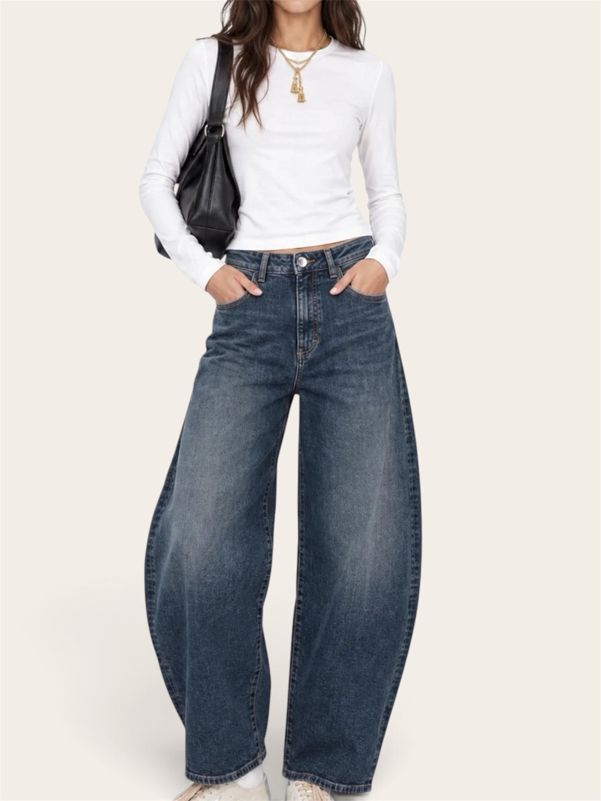 ICON DENIM Jeans Ginny Ballon - Deep Blue