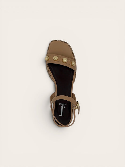 JEANNOT Heels AJ561C - Nappa Sabbia