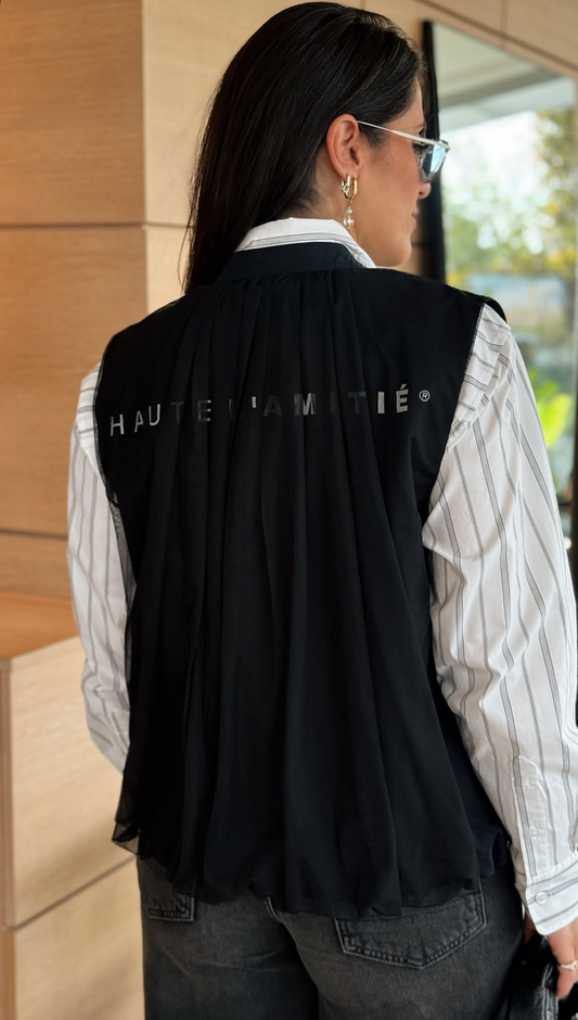 Haute L'amitié Veste Logo Tech - Noir