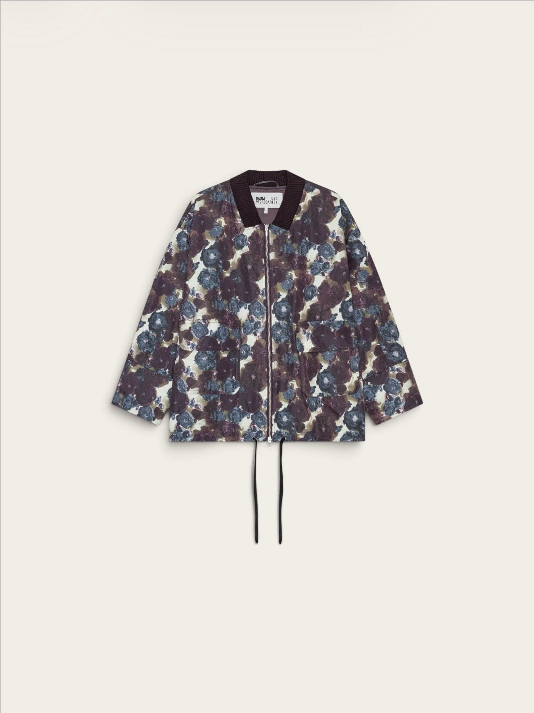 BAUM Bomber Boline - Fleurs Violet/Bleu