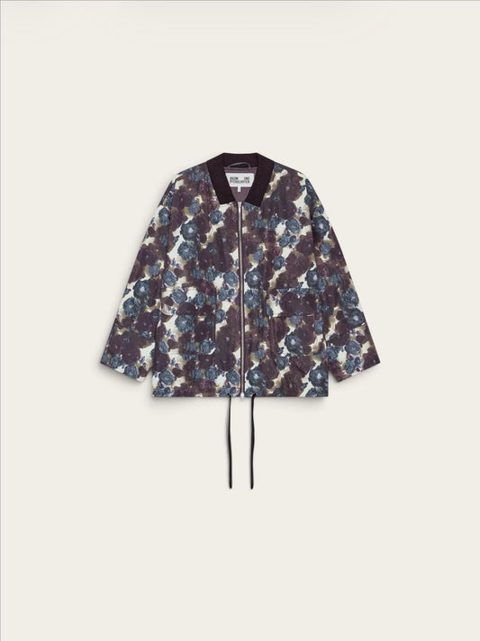 BAUM Bomber Boline - Fleurs Violet/Bleu