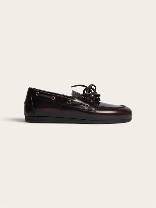 POSA Mocassins en cuir - Bordeaux