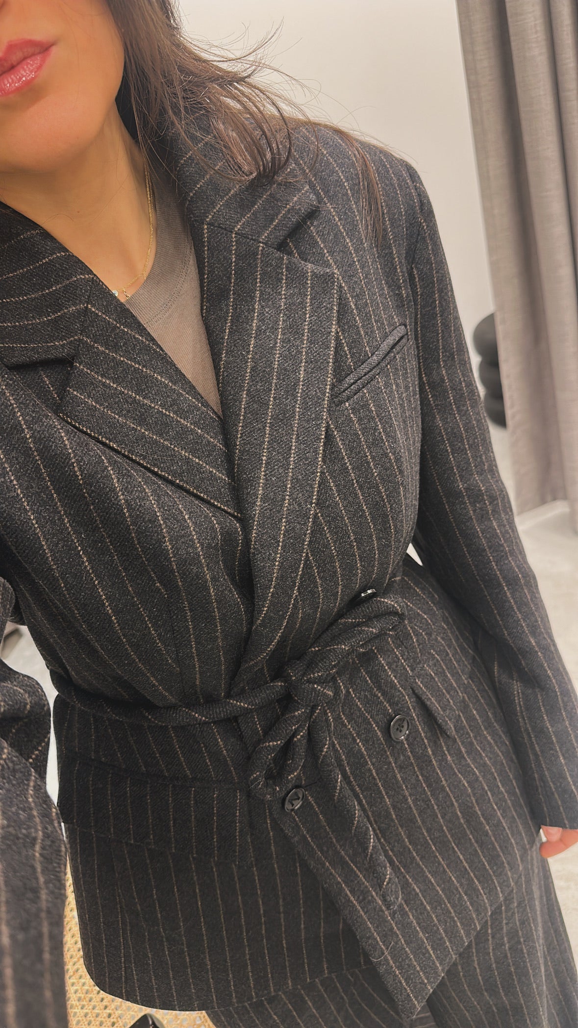 NANUSHKA Blazer Osono -Noir et Gris
