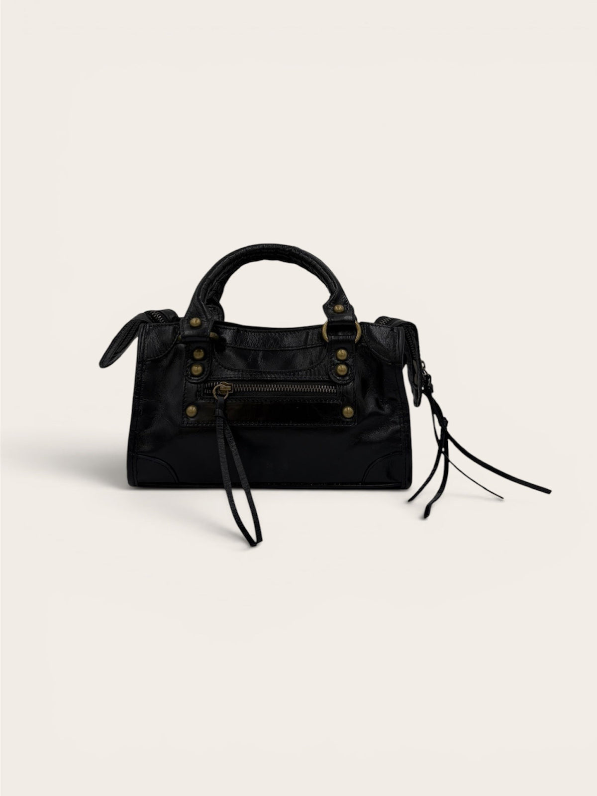 GAGA Mini Sac - Cuir Noir
