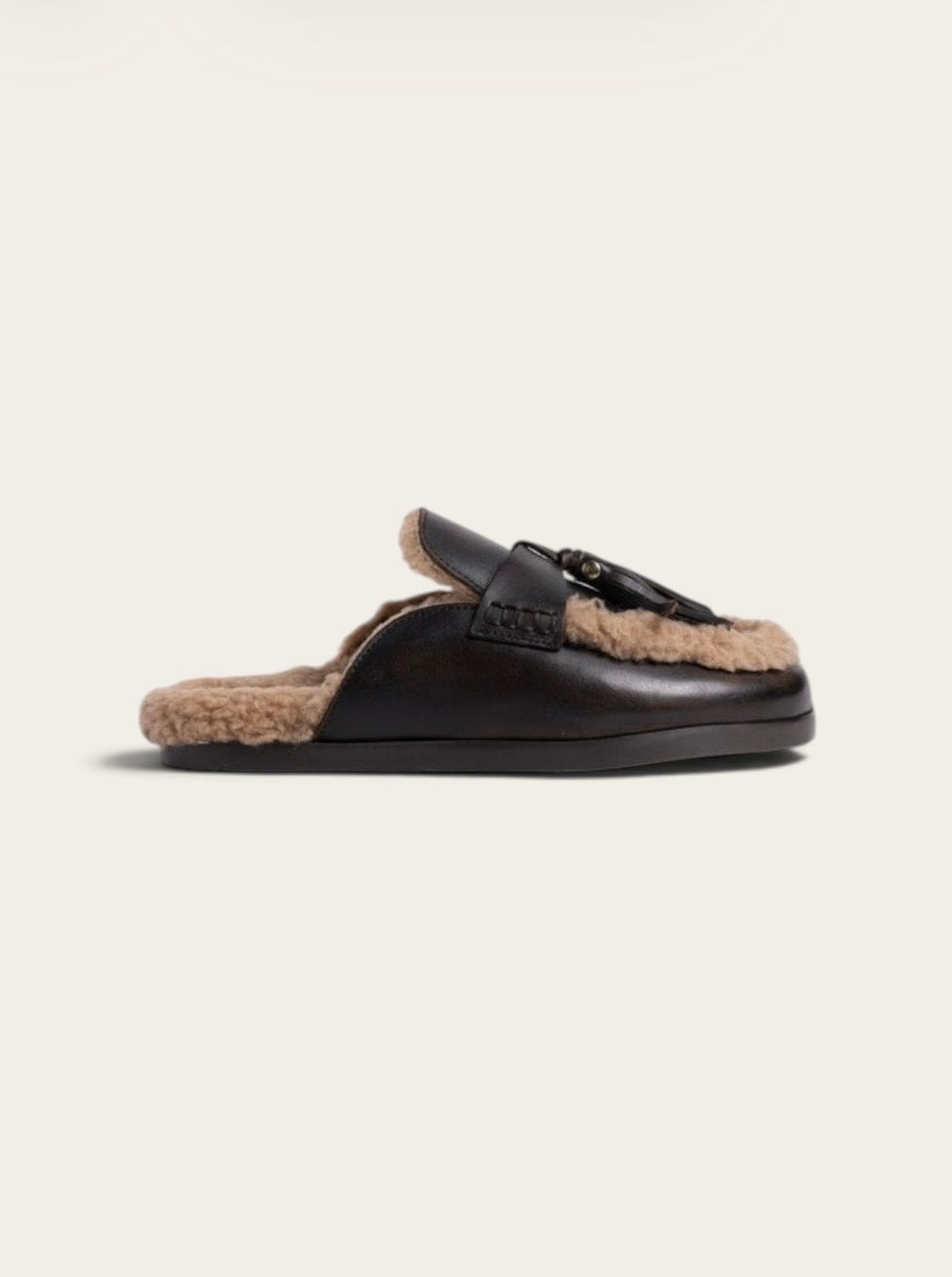 POSA Ranch Tassel Mule - Cuir Café
