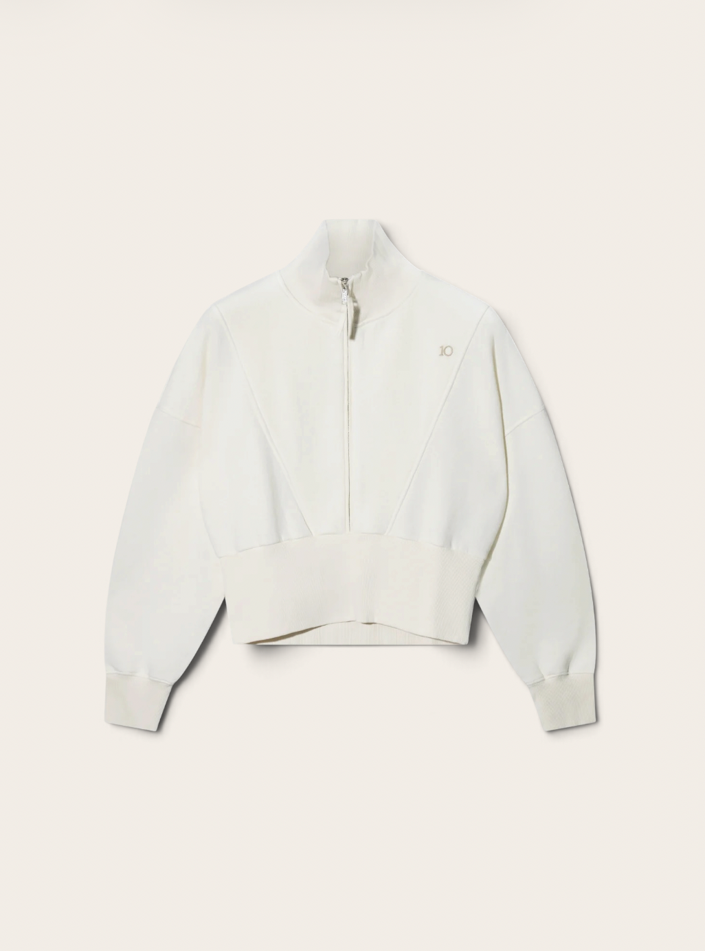 10 DAYS Gilet zippé - Blanc Perle