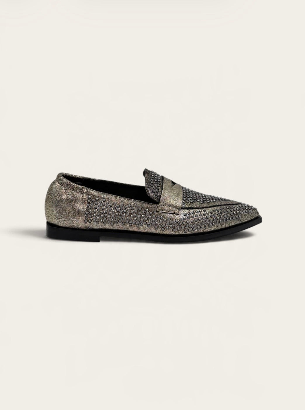 LAURA BELLARIVA Mocassins 3060R Metal Inox Argenté