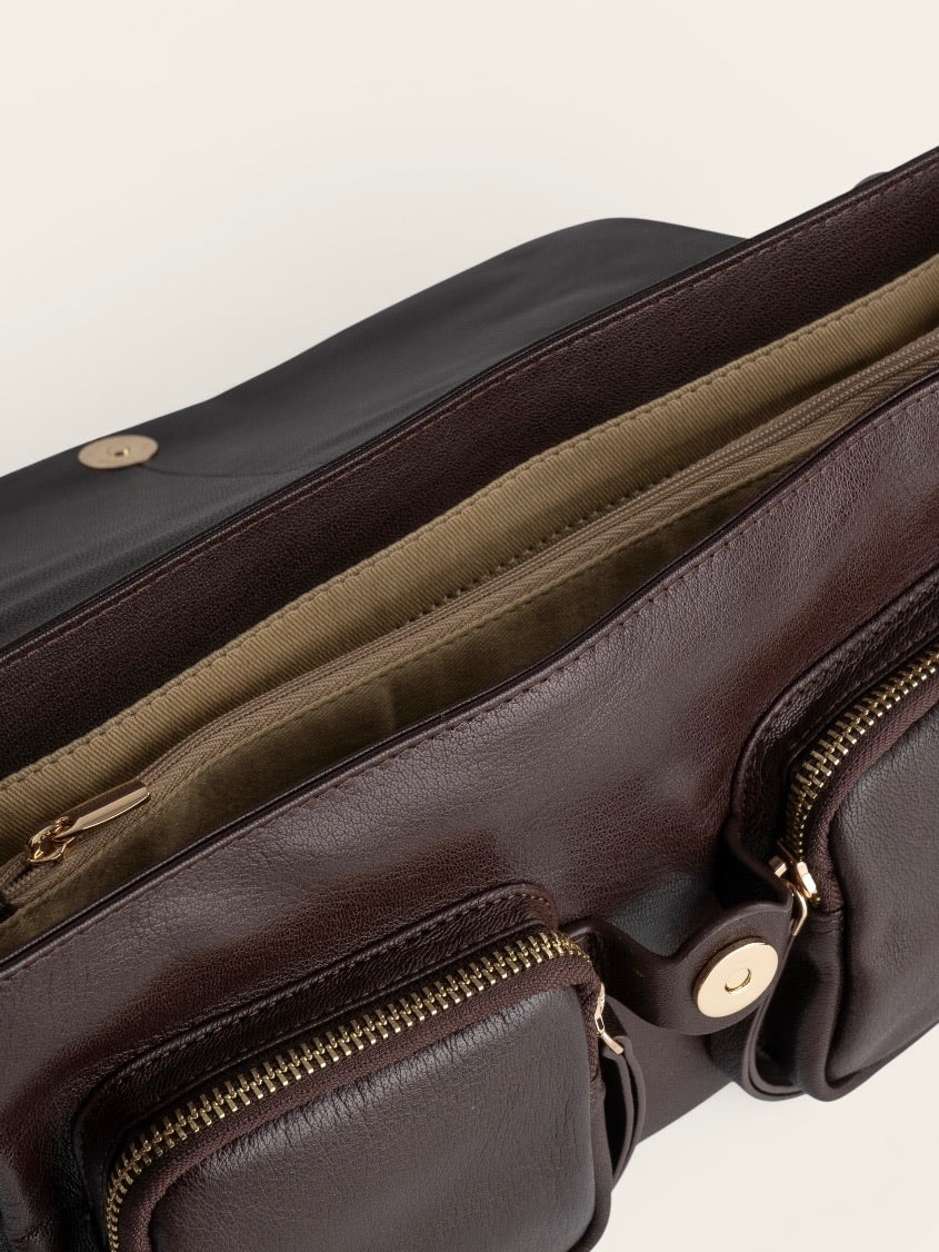NEUVILLE Bag Maxke - Chocolate (gold)