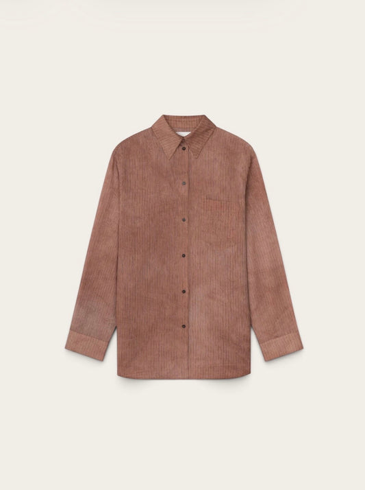 NANUSHKA Chemise CHASKA - Terracotta