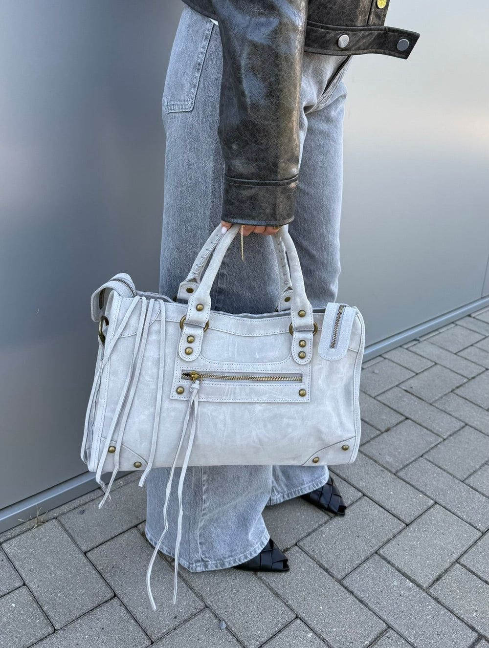 GAGA Sac - Daim Gris Clair