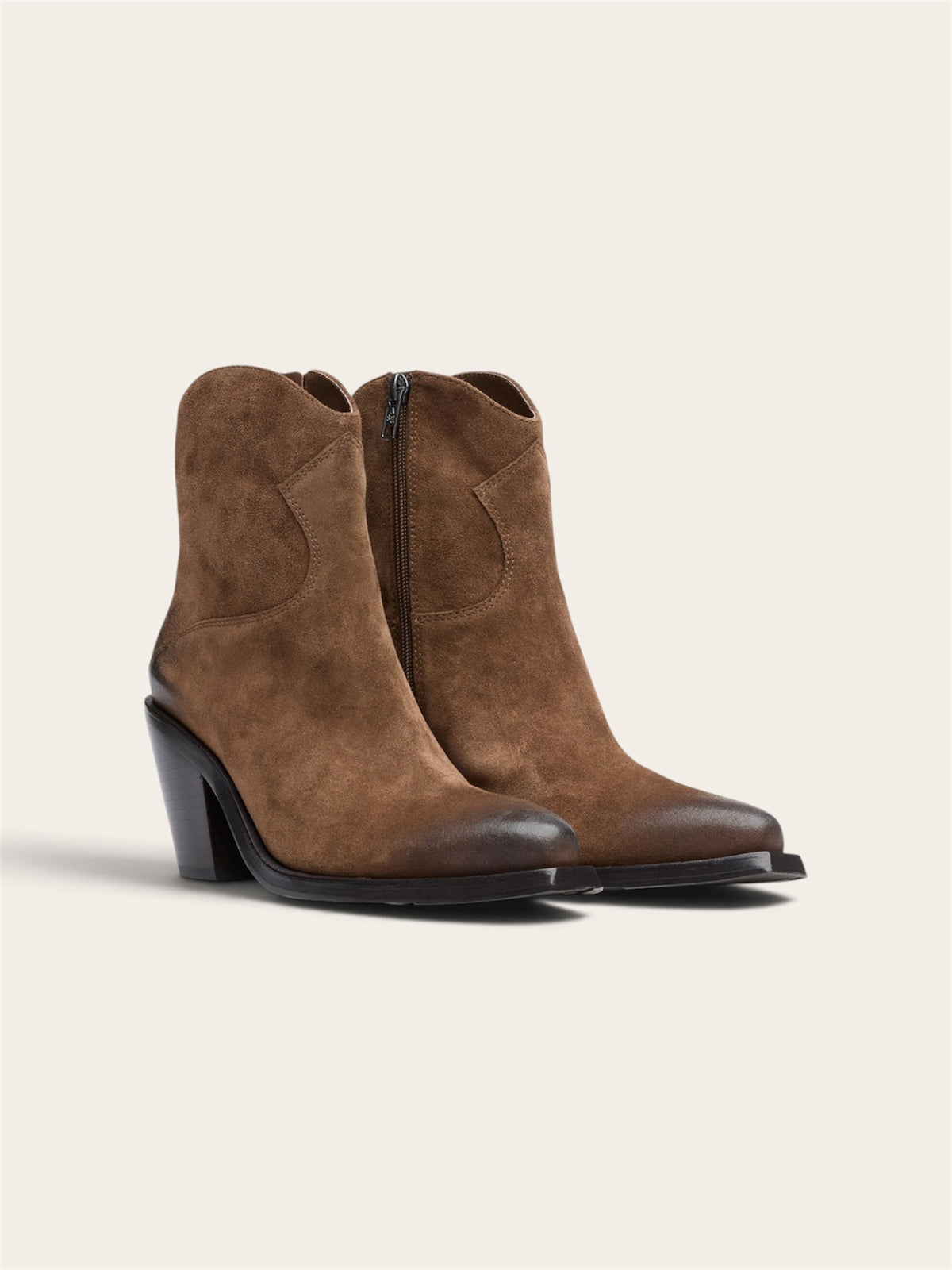 ASH Bottes Judy - Daim Velours Camel