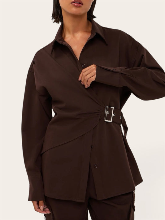 STUDIO AMAYA Roos Blouse - Brown