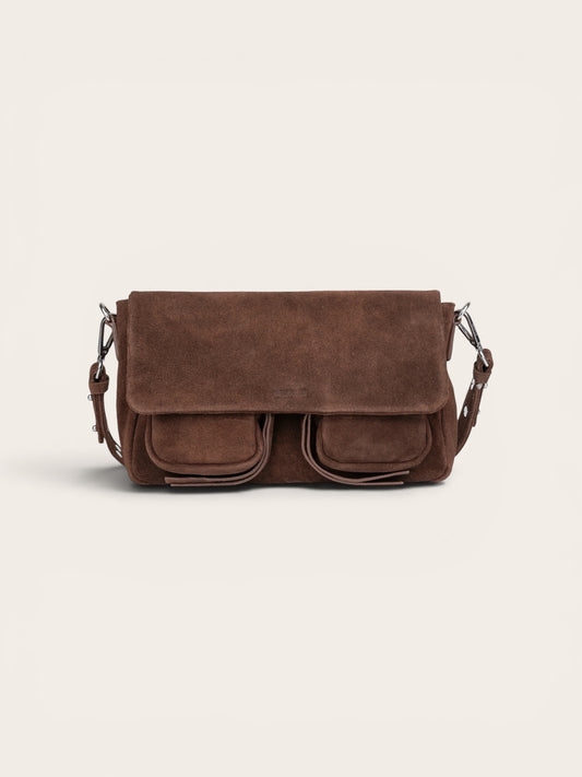 NEUVILLE Bag Max Suede - Brown