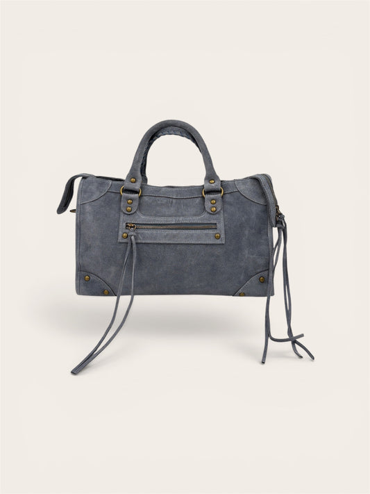 GAGA Sac - Daim Bleu Jeans