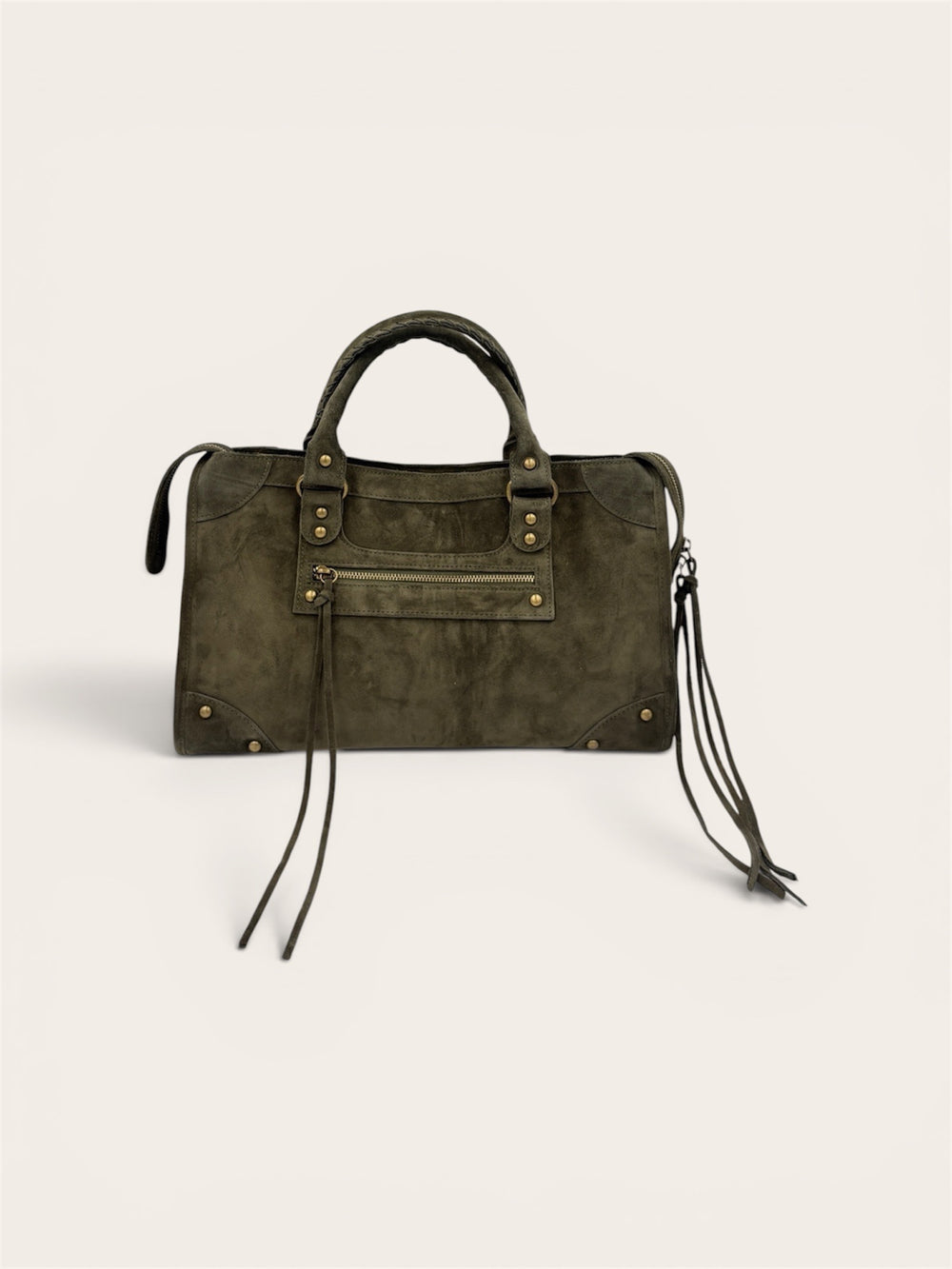 GAGA Sac - Daim Kaki Foncé